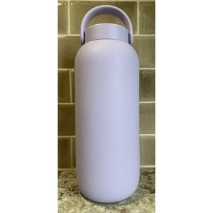 Bink 36 oz. Big Bottle Glass Water Bottle with Carry Cap FOG Lavender Periwinkle